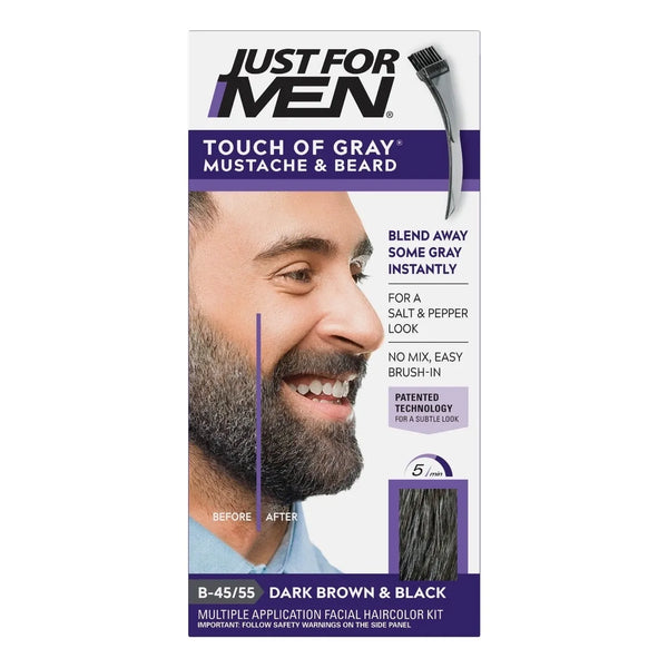 Tinte Para Barba Y Bigote Brown Tono B-45/55 Just For Men Touch of Grey