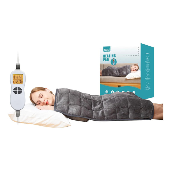 Almohadilla Termica Con Peso 17 X 33 Pulgadas 12 Ajustes Alivio Dolor Espalda Cuello