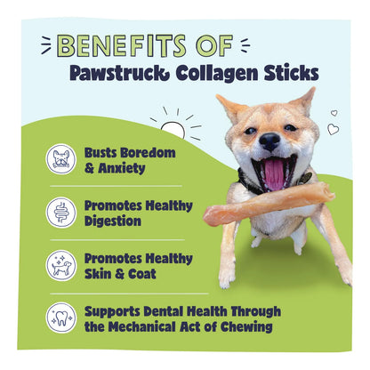Palitos Naturales De Colágeno De Carne De Res Para Perros 5-7 Pulgadas