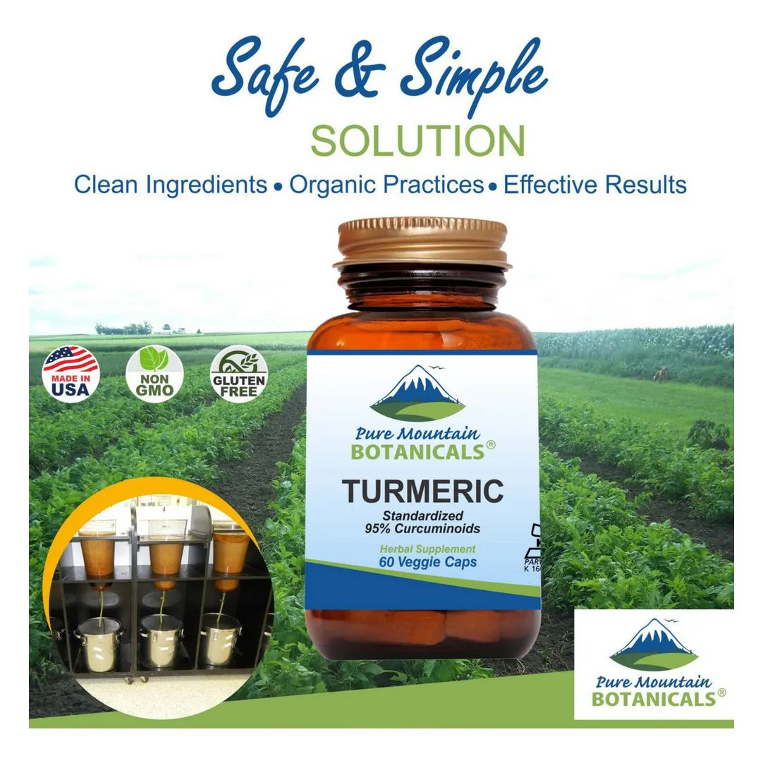 Capsulas De Curcuma Con Pimienta Negra 60 Unidades Veganas Kosher 450 Mg