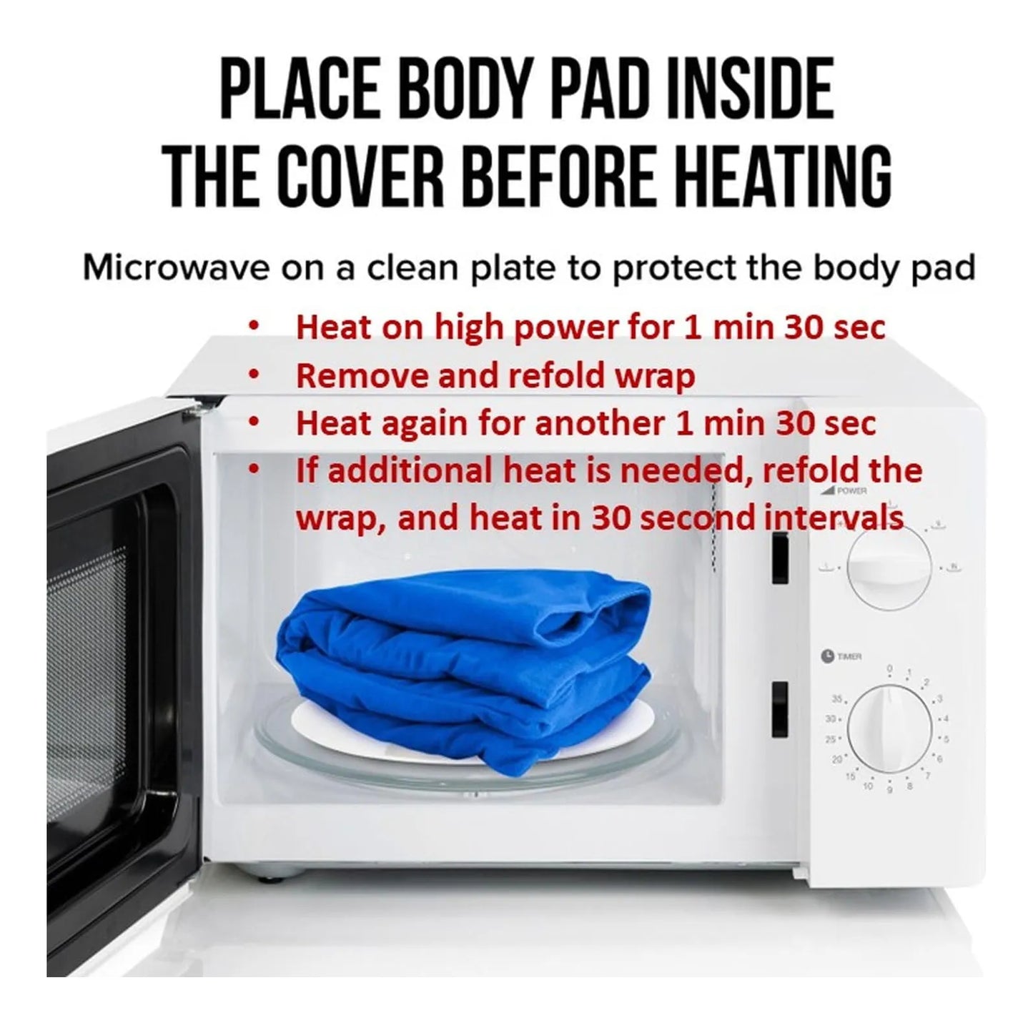 Almohadilla Térmica XL Para Cuello Hombros Y Espalda Húmeda Con Funda Lavable
