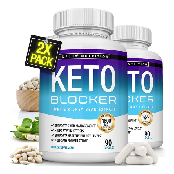 Keto Blocker Pills Extracto De Frijol Blanco 1800 Mg 90 Capsulas Suplemento Dieta Cetogenica