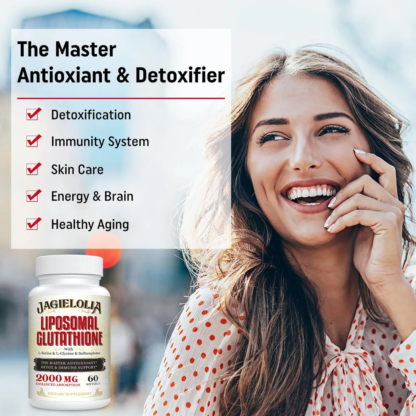 Glutatión Liposomal 2000 Mg Con L Serina L Glicina Sulforafano Antioxidante Premium