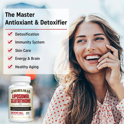 Glutatión Liposomal 2000 Mg Con L Serina L Glicina Sulforafano Antioxidante Premium