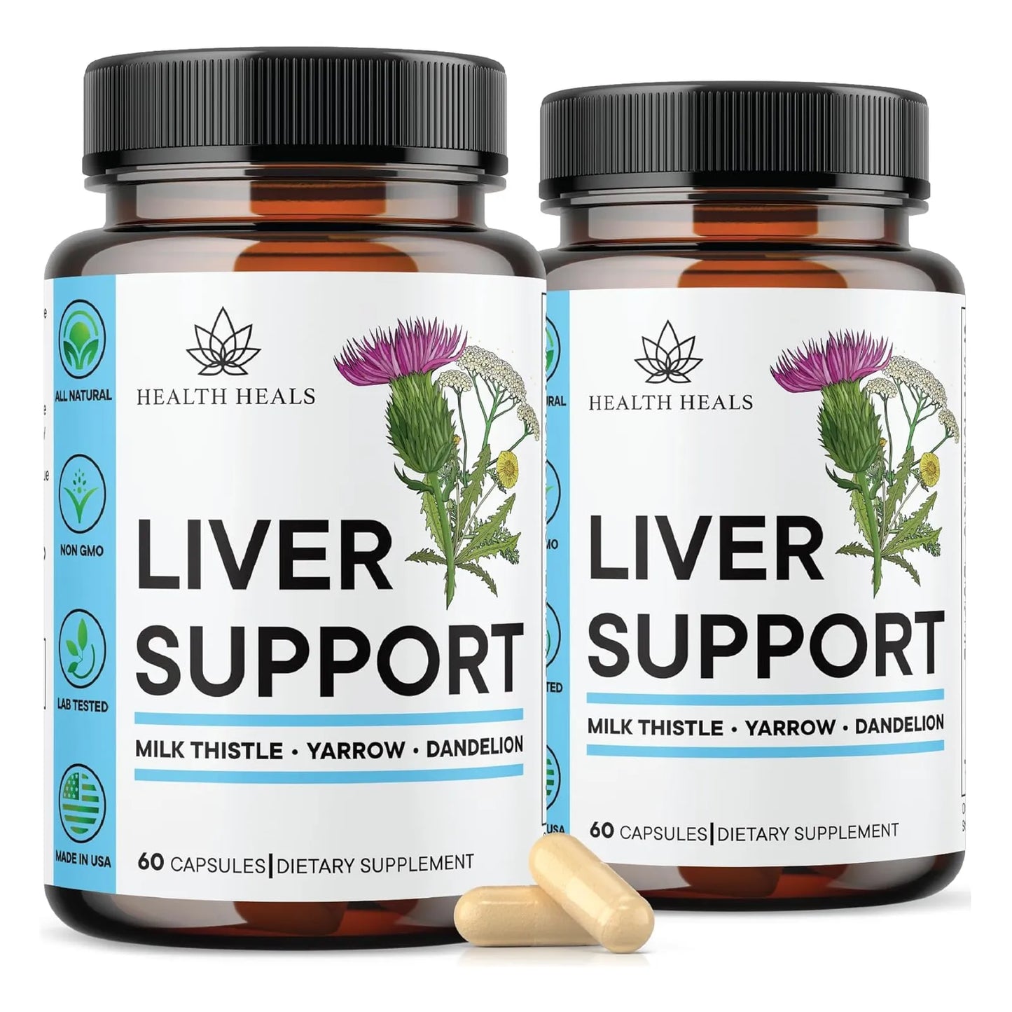Suplemento Hepatico Natural Con Cardo Mariano 120 Capsulas Desintoxicante Y Regenerador