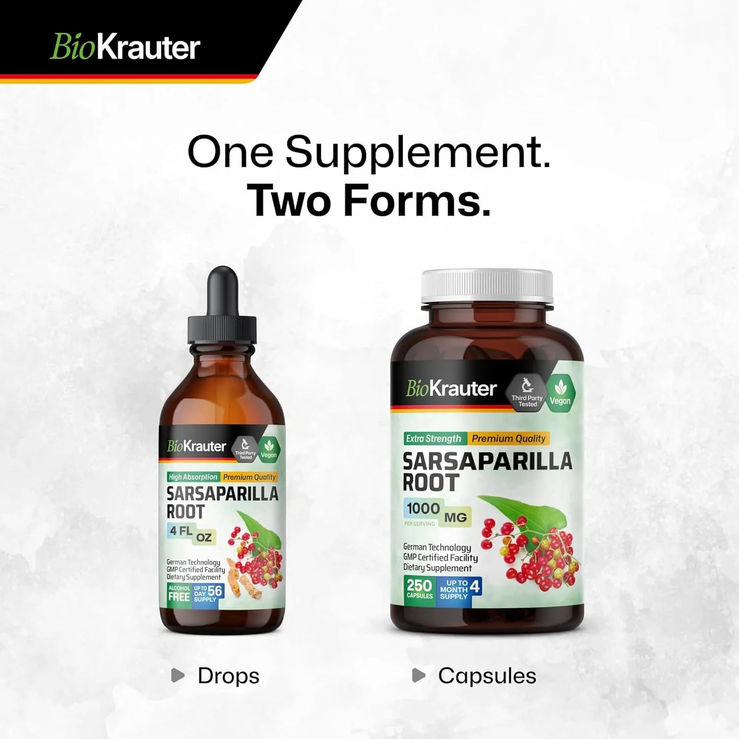 Capsulas De Raiz De Zarzaparrilla 1000 Mg 250 Unidades Veganas Desintoxicacion Natural