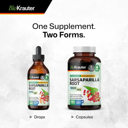 Capsulas De Raiz De Zarzaparrilla 1000 Mg 250 Unidades Veganas Desintoxicacion Natural