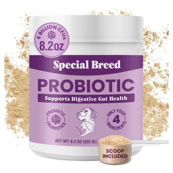 Polvo Probiótico Digestivo Para Perros Con Caldo De Huesos 8.2 Onzas