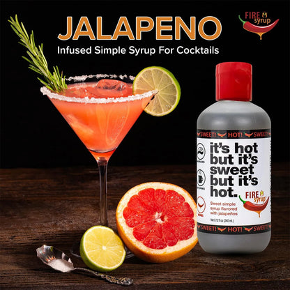 Sirope Picante De Jalapeño Para Cócteles 240 Ml Dulce Y Caliente