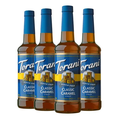 Jarabe Torani Sin Azucar Sabor Clasico De Caramelo 25.4 Oz Endulza Sin Culpa
