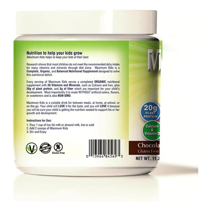 Maximum Kids Mezcla Orgánica Completa Para Niños Con 26 Vitaminas Y Minerales