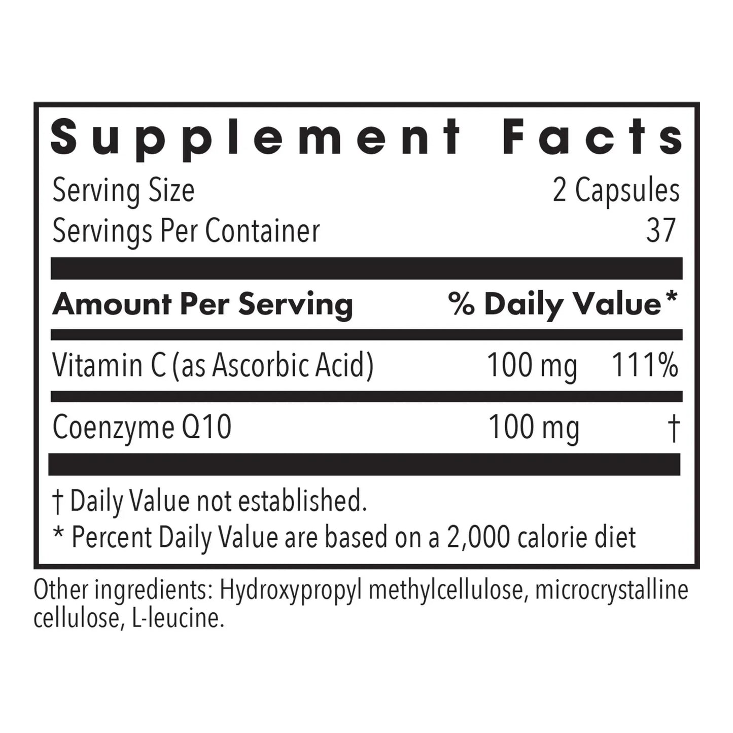 Coenzima Q10 50 Mg Con Vitamina C Antioxidante Salud Cardíaca Allergy Research Group