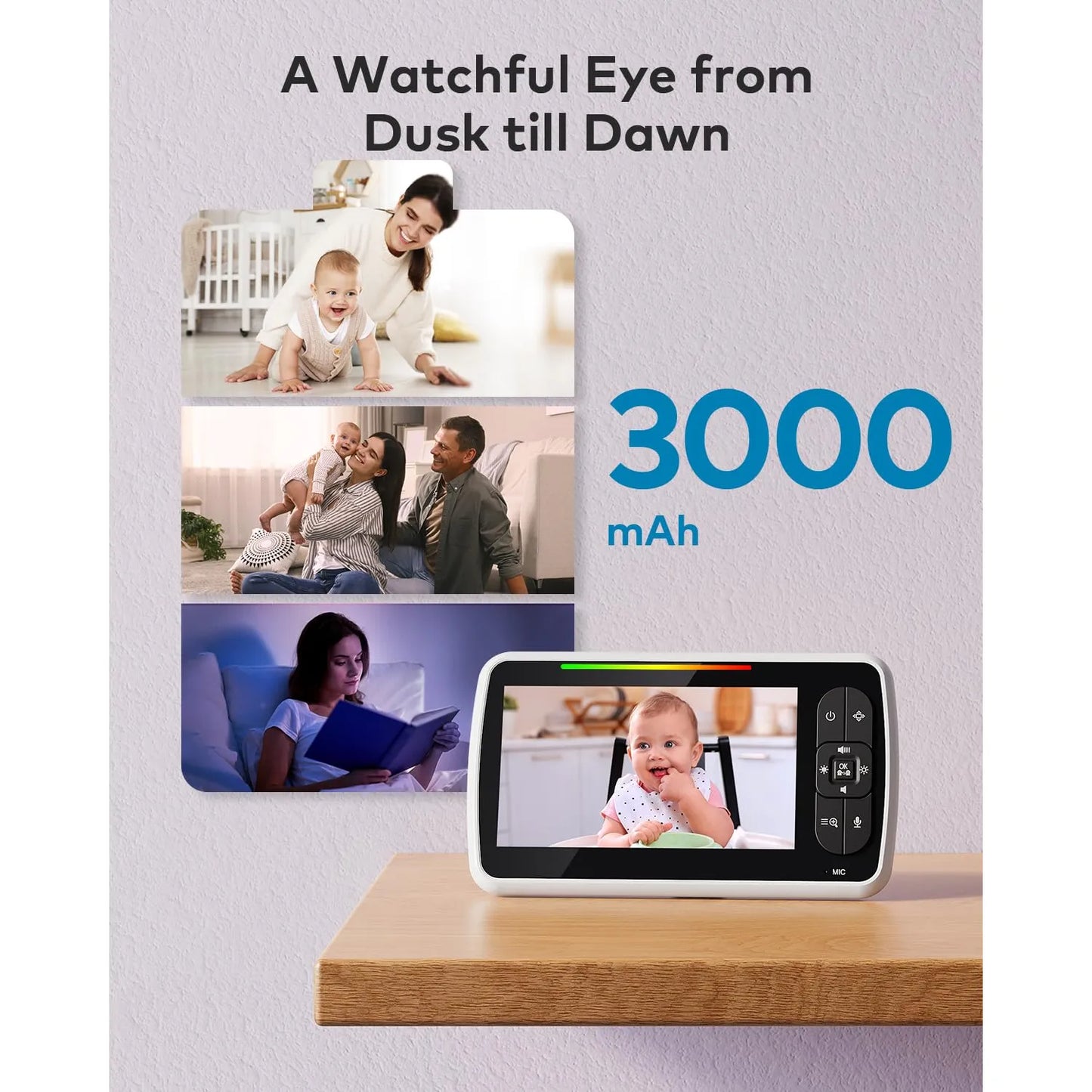 Cámara Para Bebés Con Visión Nocturna Y Conexión Wi-Fi HD SM652