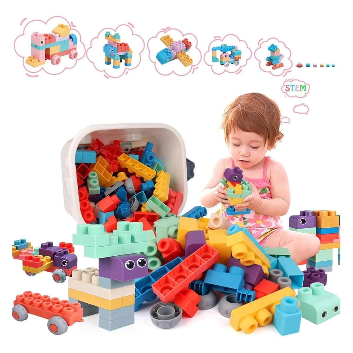 Bloques De Construcción Suaves Para Niños 18 Meses A 6 Años Chenxuanbro Creatividad Y Aprendizaje