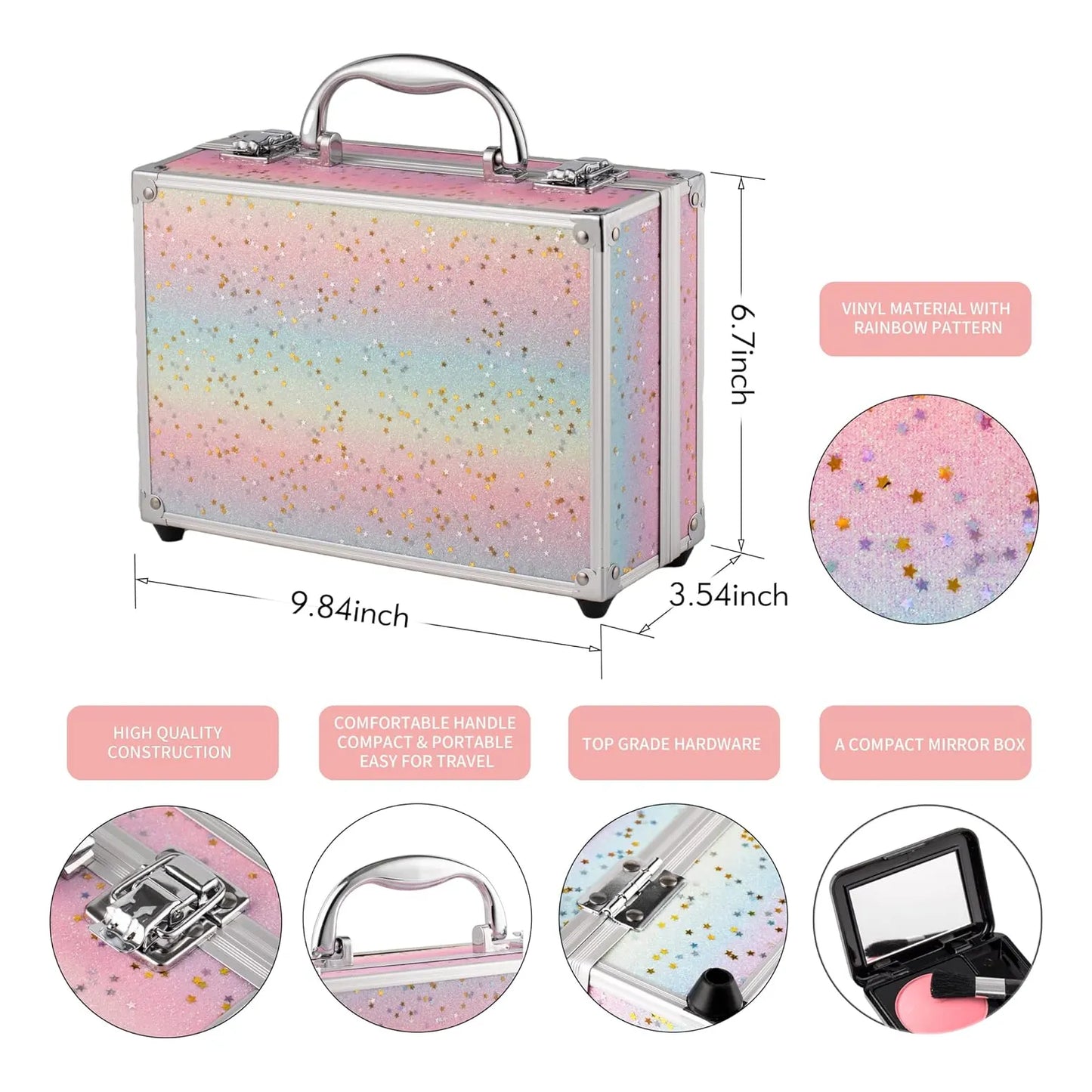 Kit De Maquillaje Para Adolescentes Con Sombras Bálsamo Y Lápiz Labial