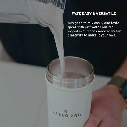 Proteína En Polvo Paleo De Vainilla Alimentada Con Pasto Sin Gluten Ni Lácteos