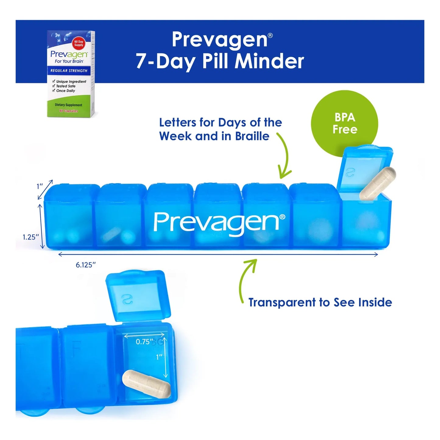 Prevagen Pvg1 60 Capsulas Suplemento Cerebral Con Apoaequorin