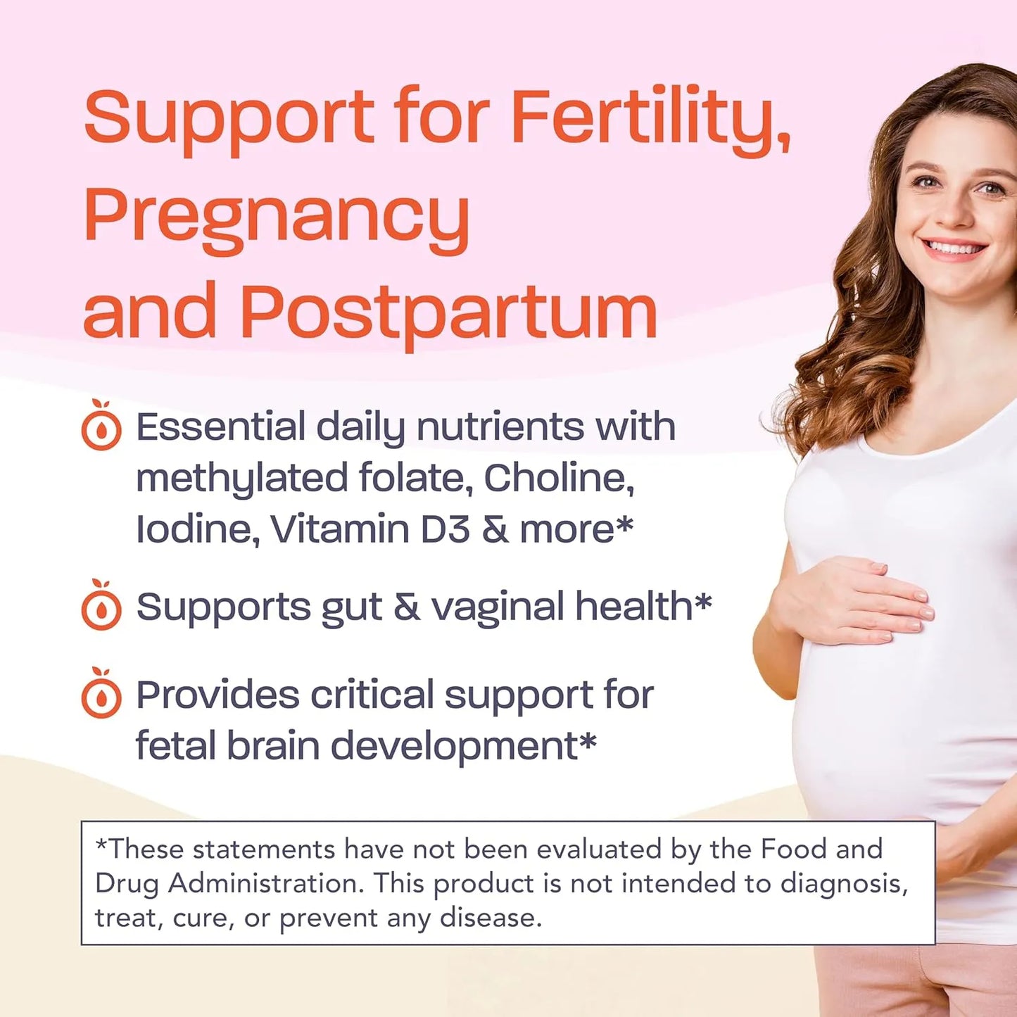Multivitamínico Prenatal 4 En 1 Con Probióticos Hierro DHA Kit Para Embarazo Saludable