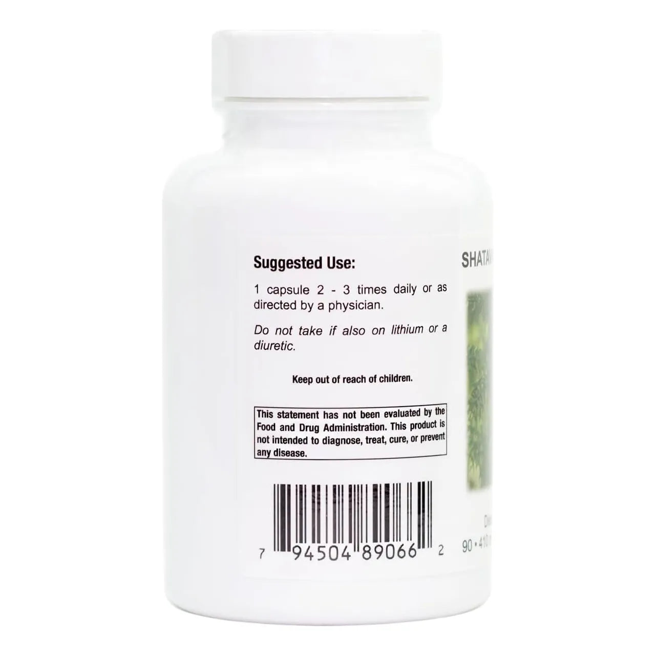 Capsulas De Raiz Pura De Shatavari 90 Unidades Supreme Nutricion