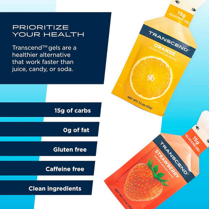 Geles De Carbohidratos Sabor Fresa Naranja 24 Unidades Energia Rapida Sin Gluten