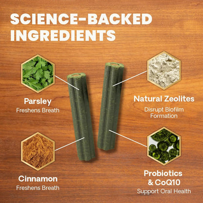 Palitos Dentales VetriScience Perio Plus Para Perros 30 Unidades Limpieza Dental Y Aliento Fresco