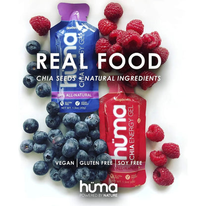 Gel Energético Huma Chia Energy Pack 24 Unidades Nutrición Deportiva Natural