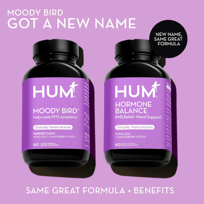 Capsulas Mensuales Moody Bird Suplemento Mujeres 60 Cápsulas Veganas Equilibrio Hormonal