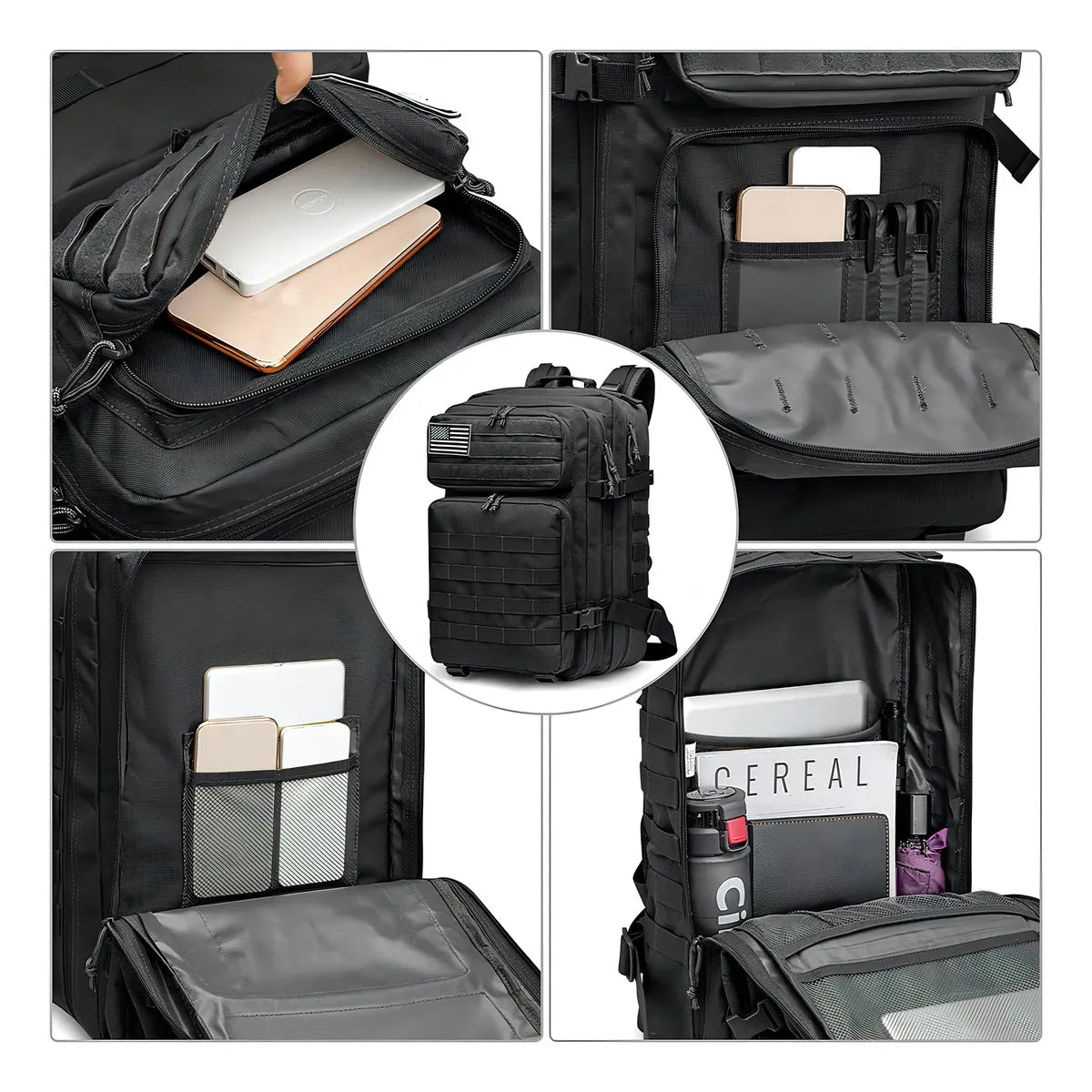 G4free Mochila Tactica Militar 40L 3 Dias Resistente Ajustable Multibolsillos