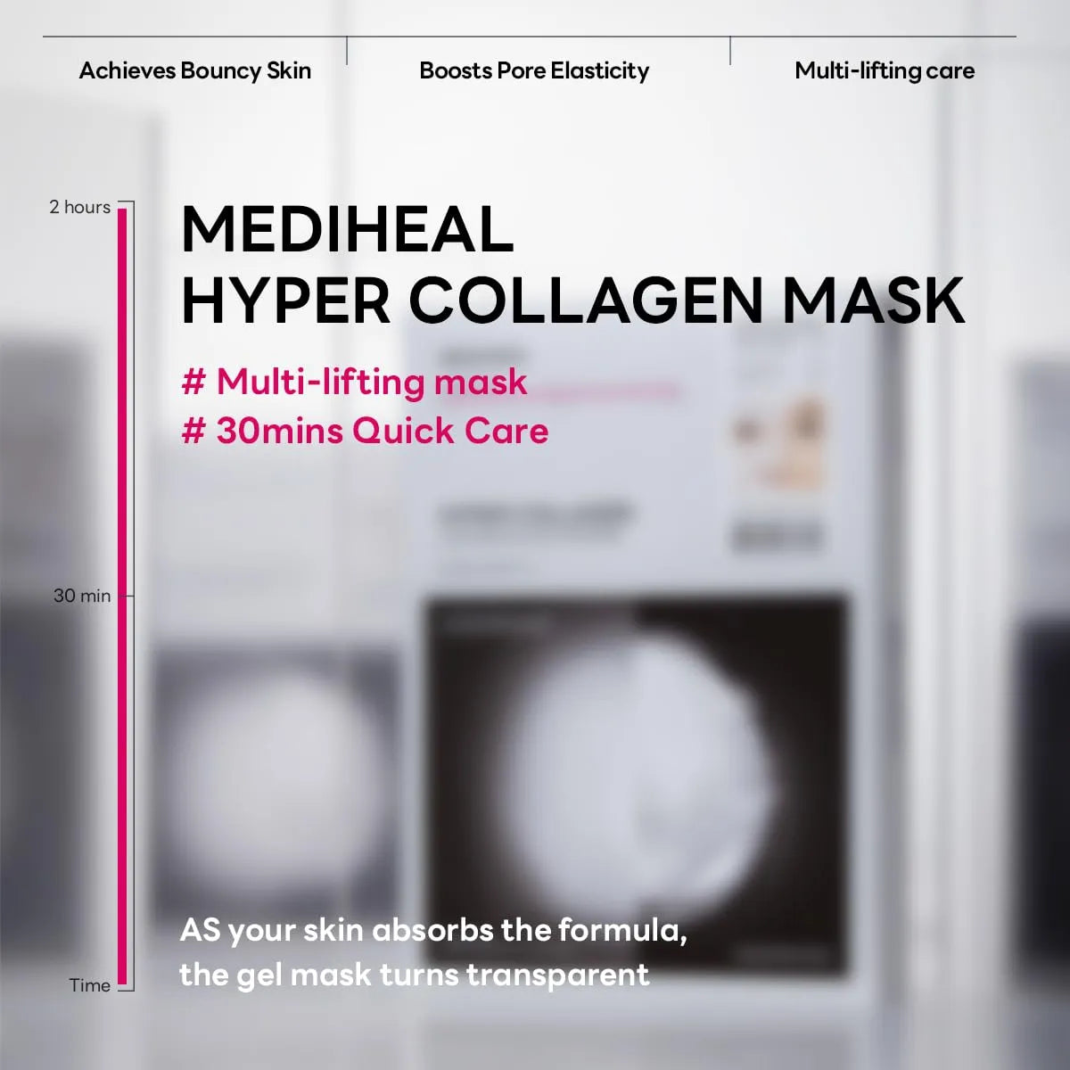 Máscara De Gel Colágeno Mediheal 10 Piezas Cuidado Multilifting Piel Hidratación Profunda