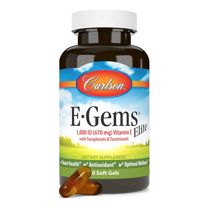 Vitamina E 1000 Ui Con Tocoferoles Tocotrienoles 60 Capsulas Blandas