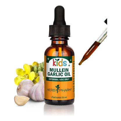 Aceite Natural De Gordolobo Ajo Caléndula Hierba De San Juan Para Niños 1 Onza Líquida