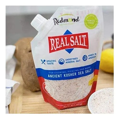 Sal Marina Redmond Natural Sin Refinar 200g Coctelera Bbq Rica En Minerales
