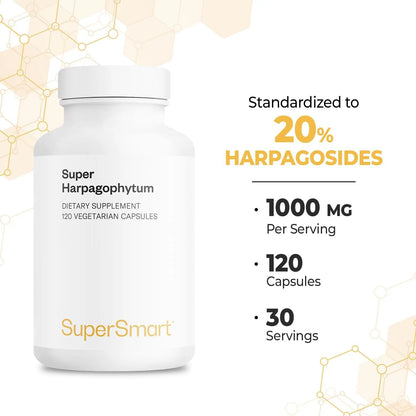 Harpagophytum 1000Mg Alta Resistencia 120 Capsulas Herbales Supersmart