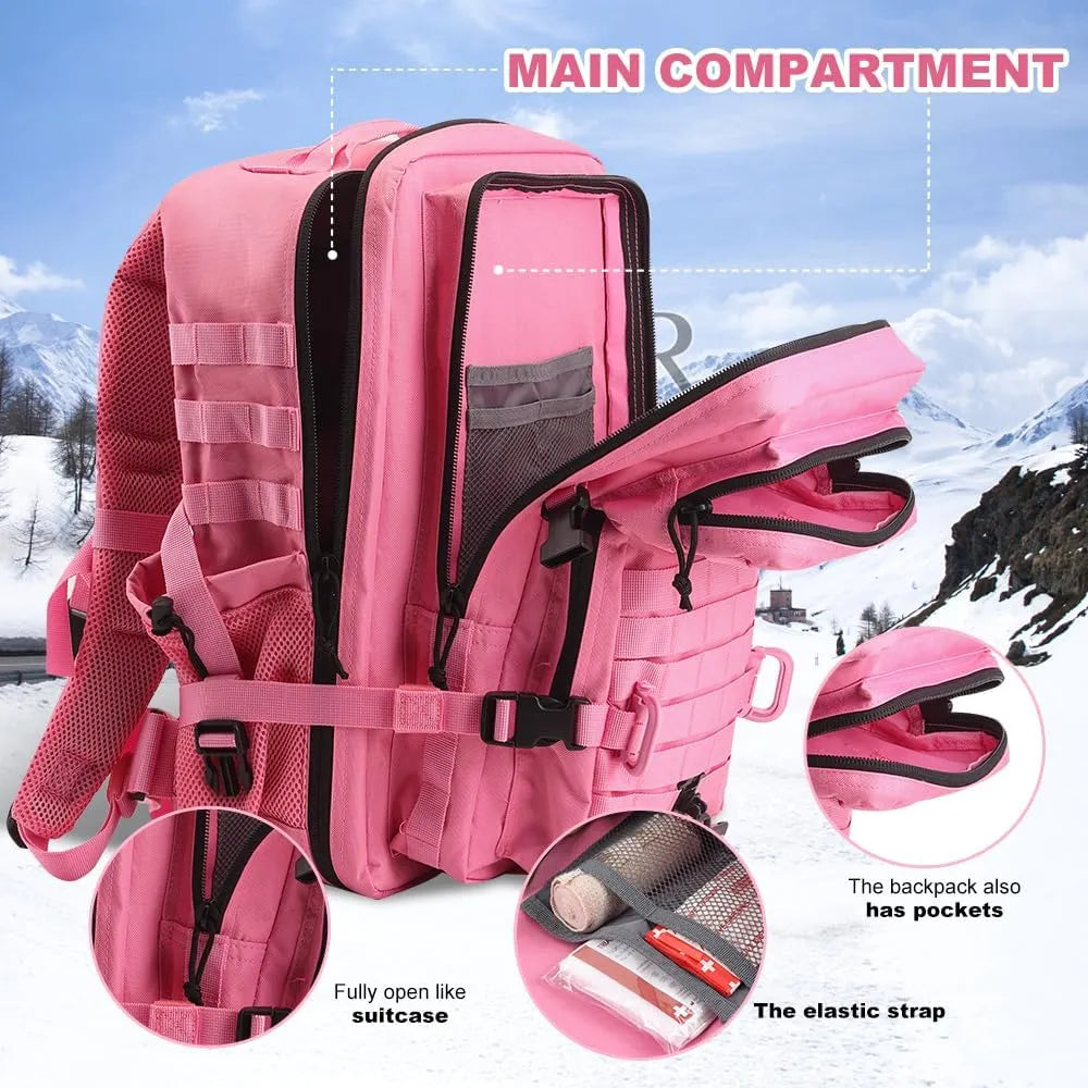 Mochila Táctica Militar Para Campamento De 3 Días Equipo De Asalto Resistente Y Multifuncional