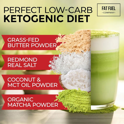 Grasa Premium Matcha Orgánica Instantánea Con Mantequilla Y Mct Energía Keto