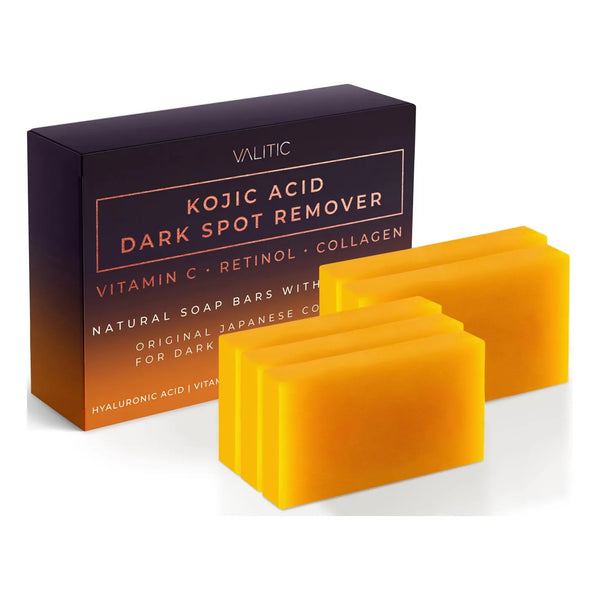 Jabón Exfoliante Manchas Oscuras Ácido Kójico Vitamina C Retinol Colágeno