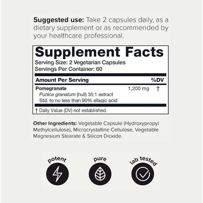 Capsulas Concentradas De Granada 42000 Mg 90 Acido Elagico 120 Unidades