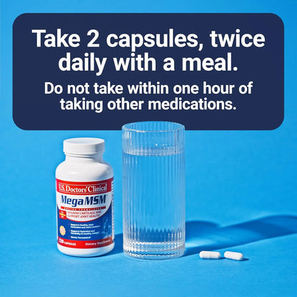 Suplemento Articular MSM Con Colageno Y Vitamina C 120 Capsulas