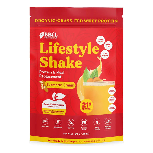 Best Bodies For Life Polvo De Reemplazo De Comidas Con Vinagre De Sidra De Manzana Y Proteina De Suero Organico