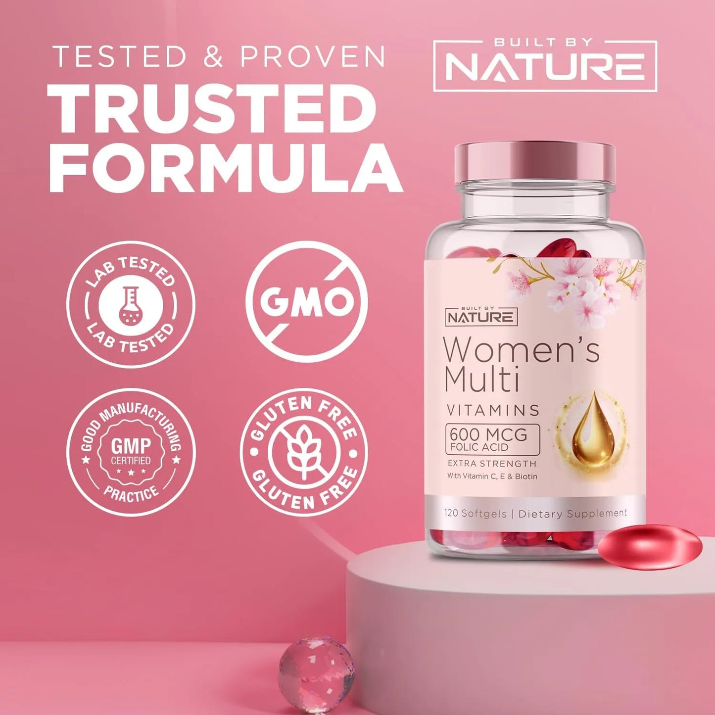Multivitaminico Mujeres Vitaminas A B C D E Hierro Calcio Magnesio Energia Piel