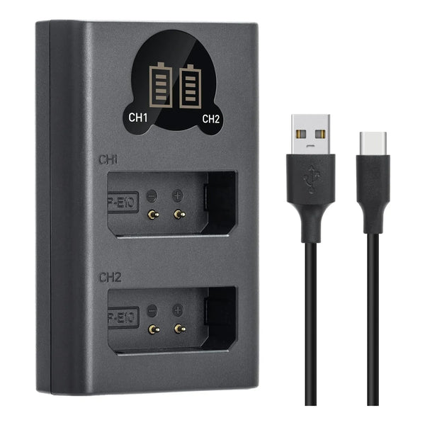 Cargador Bateria Lp E10 Compatible Canon Eos Rebel T3 T5 T6 T7 T100 Envio Gratis