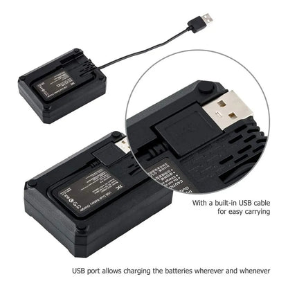Cargador Usb Doble Ranura Para Baterias Canon Lp E6 Lp E6n Lp E6nh Carga Rapida