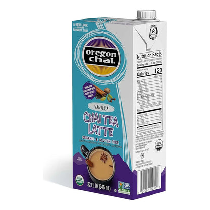 Concentrado De Té Chai Vainilla Líquido 946 Ml Paquete De 6 Oregon Chai