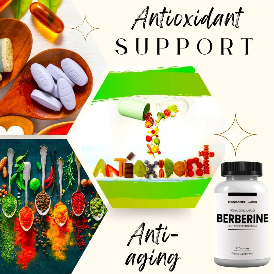 Berberina Clínica 1500mg Alta Absorción 180 Cápsulas Soporte Metabólico Y Cardíaco