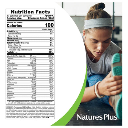 Batido De Proteínas Vegetal SPIRU-TEIN Chocolate 1.05 Kg Nutrición Completa