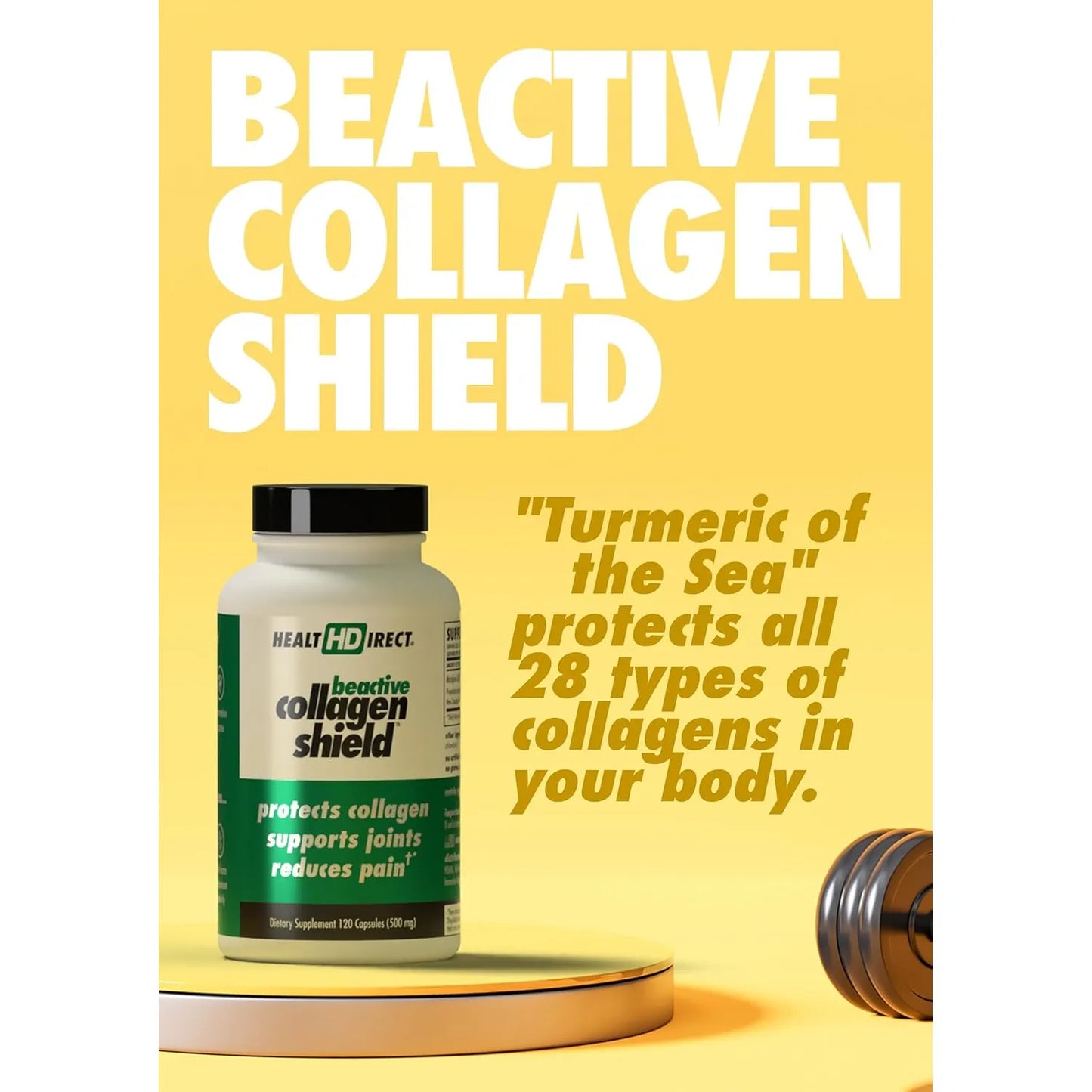 Capsulas Beactive Collagen Shield 60 Unidades Suplemento Colageno Piel Articulaciones