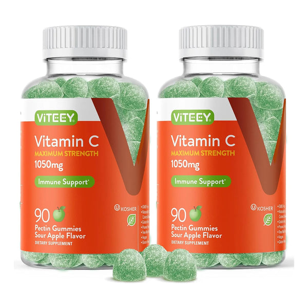 Gomitas Masticables De Vitamina C 1050 Mg Refuerzo Inmunológico Vegano