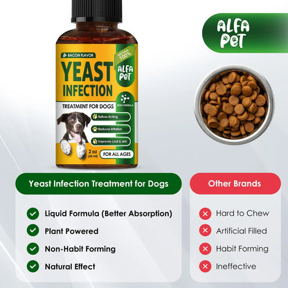 Tratamiento Líquido Herbal Para Infección Por Levaduras En Perros Alivia Picazón Y Alergias