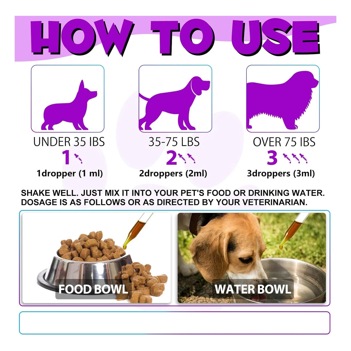 Multivitamínico Líquido 15 En 1 Para Perros Salud Corazón Huesos Articulaciones Piel