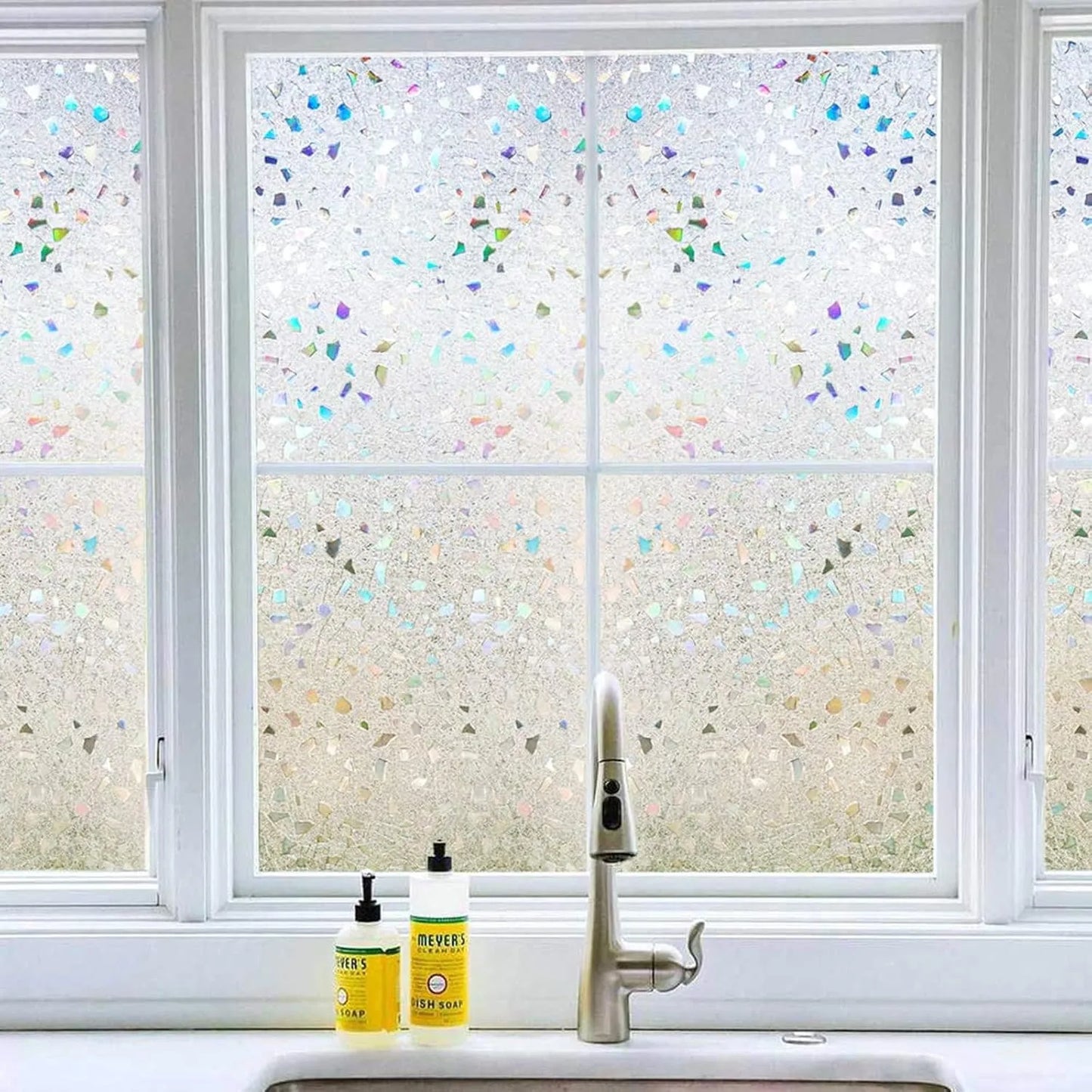 Película Decorativa Lemon Cloud Para Ventanas Privacidad UV 3D
